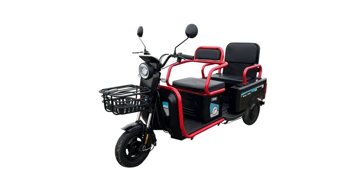 Tinyklash electric コラボ Triciclu electric THOR SX Long 600W, baterie 48V/20Ah, cu benă