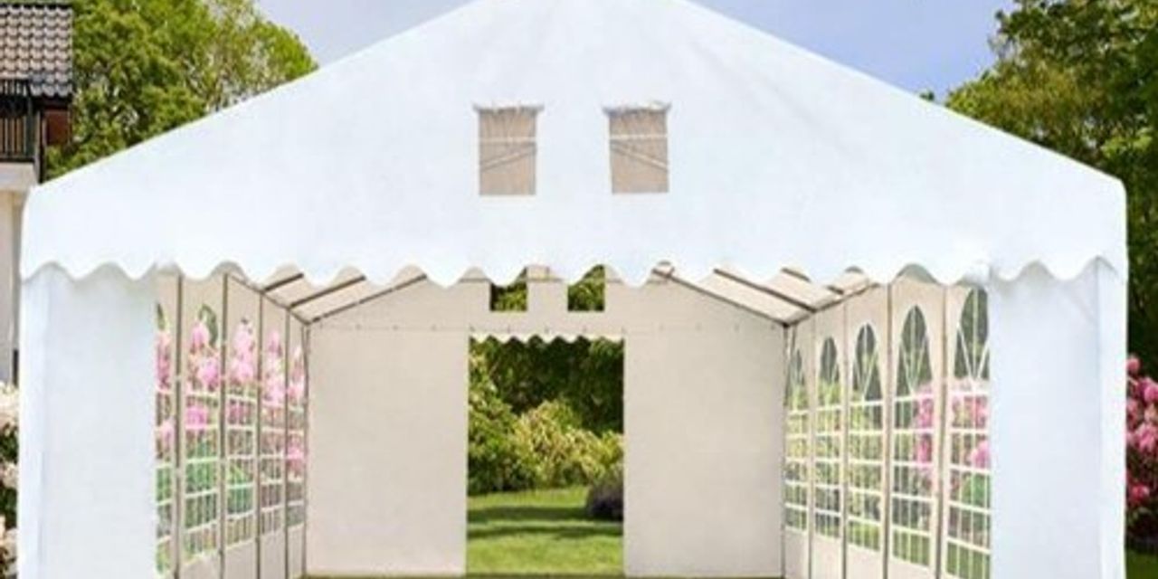 Cort profesional evenimente impermeabil Ignifug Plus 6x12 m