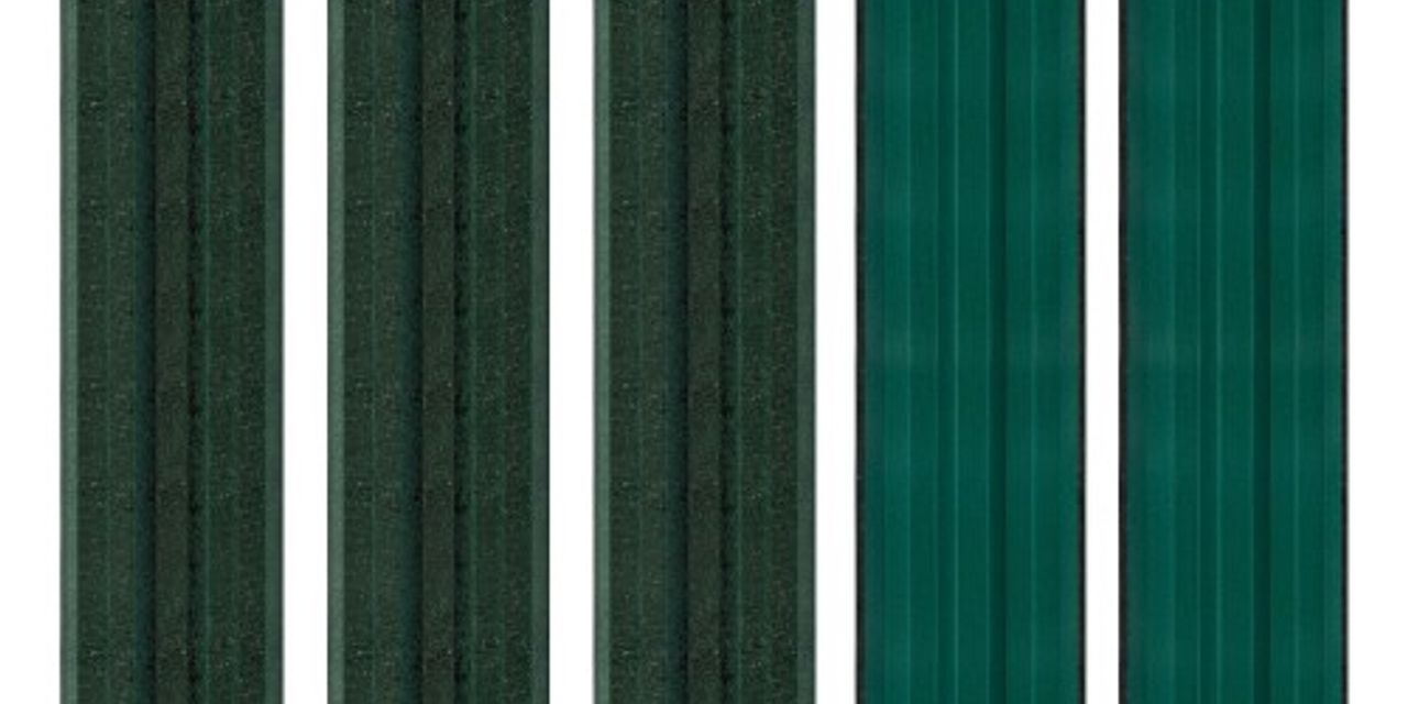șipci metalice de culoare verde șipci metalice de culoare verde