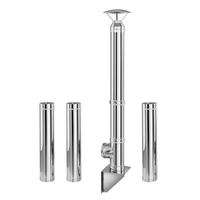 Coș de fum inox profesional Izonox 5 m x 200 mm Suspendat consolă Coș de fum inox profesional Izonox 5 m x 200 mm Suspendat consolă