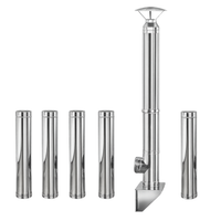 Coș de fum inox profesional Izonox 7 m x 180 mm Suspendat consolă Coș de fum inox profesional Izonox 7 m x 180 mm Suspendat consolă