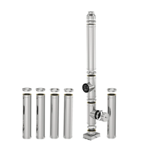 Coș de fum inox profesional Izonox 7 m x 200 mm pornire de la sol Coș de fum inox profesional Izonox 7 m x 200 mm pornire de la sol