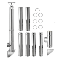 Coș de fum inox 7 m x 200 mm, profesional Izonox CeraPro, Pornire de la sol Coș de fum inox 7 m x 200 mm, profesional Izonox CeraPro, Pornire de la sol
