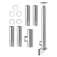 Coș de fum inox 5 m x 200 mm, profesional Izonox CeraPro, Suspendat consolă Coș de fum inox 5 m x 200 mm, profesional Izonox CeraPro, Suspendat consolă