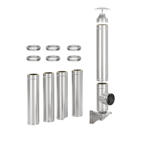 Coș de fum inox 6 m x 200 mm, profesional Izonox CeraPro, Suspendat consolă Coș de fum inox 6 m x 200 mm, profesional Izonox CeraPro, Suspendat consolă