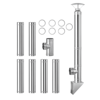 Coș de fum inox 7 m x 200 mm, profesional Izonox CeraPro, Suspendat consolă Coș de fum inox 7 m x 200 mm, profesional Izonox CeraPro, Suspendat consolă