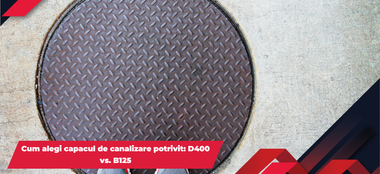 Cum alegi capacul de canalizare potrivit: D400 vs. B125