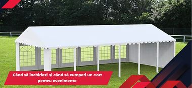 Cum să alegi dimensiunile adecvate pentru corturi în funcție de numărul de invitați la evenimentul tău?