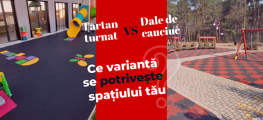 Tartan turnat vs. dale de cauciuc: Ce variantă se potrivește spațiului tău?