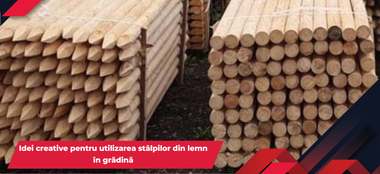 Idei creative pentru utilizarea stâlpilor din lemn în grădină