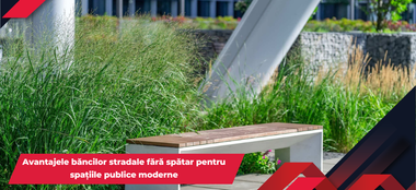 Avantajele băncilor stradale fără spătar pentru spațiile publice moderne