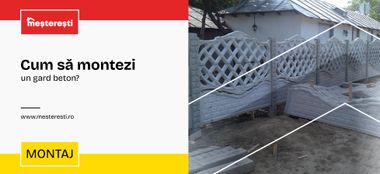 Cum să montezi un gard beton?
