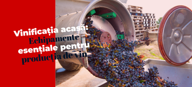 Vinificația acasă: Echipamente esențiale pentru producția de vin