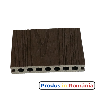 Dușumea exterioră WPC Elite 14 x 2,3 x 240 cm Mat ambele fețe, Ginger