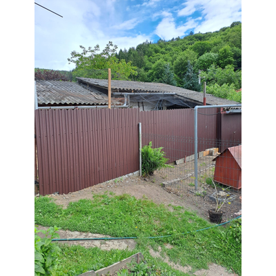 Șipcă metalică Levi 0,45 mm x 9,2 cm Maro lucios (RAL 8017) 2 m