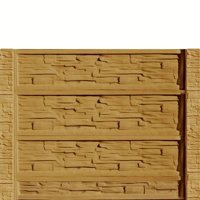 Gard beton Industrial Victorian stâlpi cu model piatră 1,75 m