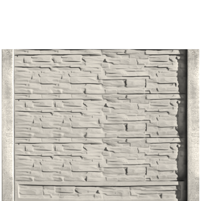 Gard beton Industrial Viking cu stâlpi simpli 1,75 m