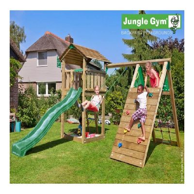 Loc de joacă Jungle Gym - Turn Cottage + Modul Climb + Minipicnic