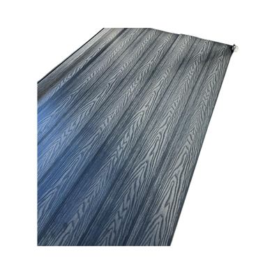 Pardoseală exterioară 3D WPC trafic comercial 14 x 2,1 x 240 cm Periat o față, Gri