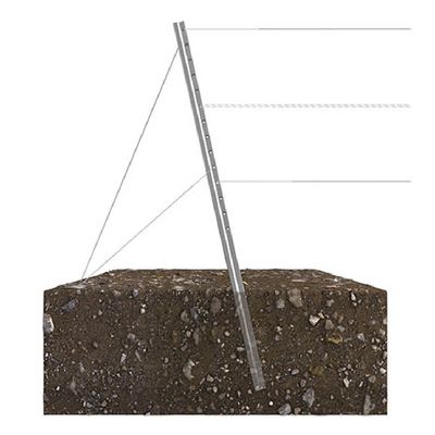 Șpalieri metalici galvanizați Jagan fruntași 4,8 x 5,8 x 260 cm