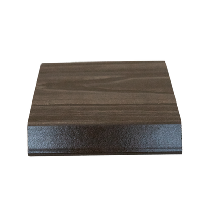 Pardoseală exterioară 3D WPC trafic comercial 14 x 2,1 x 240 cm Periat o față, Maro închis