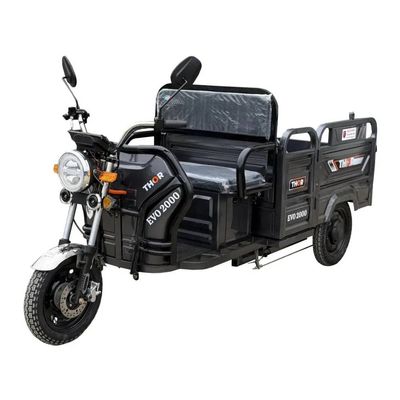 Triciclu electric Thor EVO 2000W, baterie 72V/32Ah, CIV inclus, cu benă, fără permis
