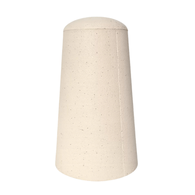 Bolard din beton cu aspect de marmură albă Lapis, conic, rotund 77x44 cm