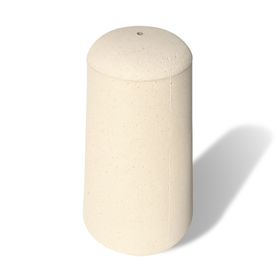 Bolard din beton cu aspect de marmură albă Lapis, conic, rotund 77x44 cm