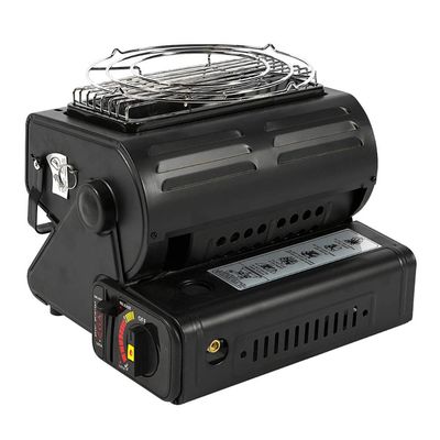 Aragaz portabil camping 2 în 1 cu încălzitor Flamino, 1,3 kW, consum 90 g/oră