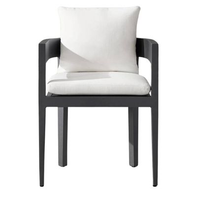 Set masă dining pentru terasă Riviera cu 6 scaune din aluminiu și perne incluse