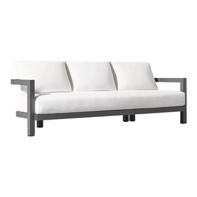 Set mobilier pentru terasă Portofino cu masă, canapea, două fotolii din aluminiu și perne incluse
