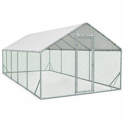 Țarc găini Rico 4x8 m din oțel și plasă rabitz, 107,5 kg, 26–30 găini + CADOU Țarc găini Rico 4x8 m din oțel și plasă rabitz, 107,5 kg, 26–30 găini + CADOU