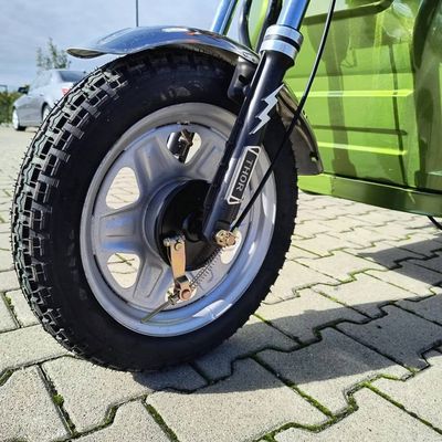 Triciclu electric Thor City Eco 650W, baterie 48V/20Ah, cu benă, fără permis