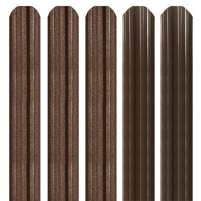 Șipcă metalică gard Lucius 0,5 mm x 11,5 cm Maro supermat (RAL 8019) + CADOU Șuruburi 2 m
