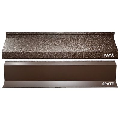 Gard jaluzea Alpha, 2x1,545 m (L x h), Hi-Mat, Lucios, (RAL 8019) Maro cedru