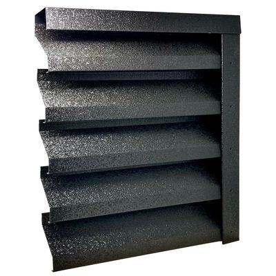 Gard jaluzea Alpha, 2x1,545 m (L x h), Hi-Mat, Lucios, (RAL 9005) Negru de noapte