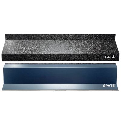 Gard jaluzea Alpha, 2x1,545 m (L x h), Hi-Mat, Lucios, (RAL 9005) Negru de noapte