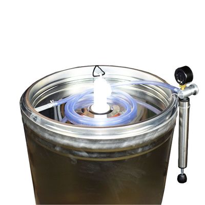 Cisternă inox Ribera 200 L, capac flotant și cameră din silicon, depozitare + Cadou Robinet