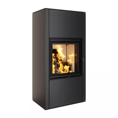 Focar șemineu Saven din oțel cu sticlă Vatra XL 50x50 cm, 8,4 kW