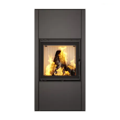 Focar șemineu Saven din oțel cu sticlă Vatra XL 50x50 cm, 8,4 kW