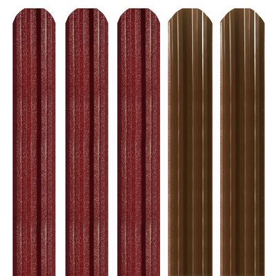 Șipcă metalică gard Lucius 0,5 mm x 11,5 cm Vișiniu supermat (RAL 3005) + CADOU Șuruburi 1.7 m
