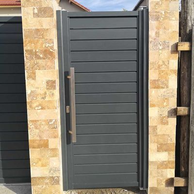Porți pietonale din aluminiu Hector 1x1,8 m gri antracit