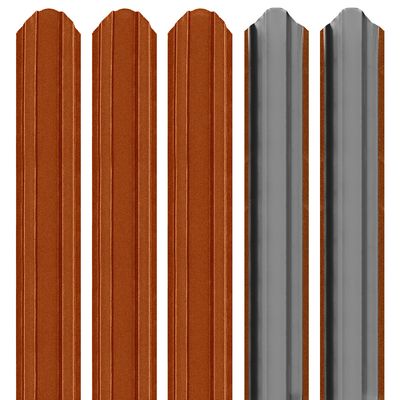 Șipcă metalică 2D Ronin 0,45 mm x 9 cm Cărămiziu mat (RAL 8004) 2 m