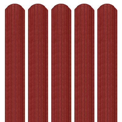 Șipcă metalică 3D Ronin 0,45 mm x 11,5 cm Roșu lucios (RAL 3011) vopsită pe ambele părți 1.3 m