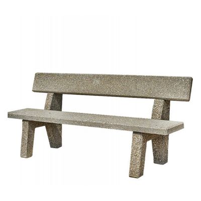 Bancă stradală parc din beton cu spătar Lapis