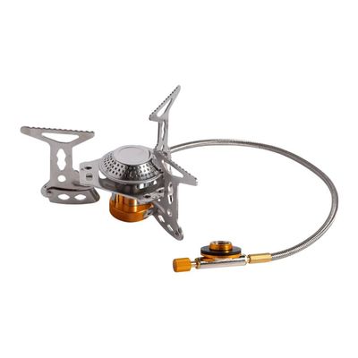 Aragaz camping pliabil Flamix, 3200 W, compatibil rezervă gaz spray și butelie