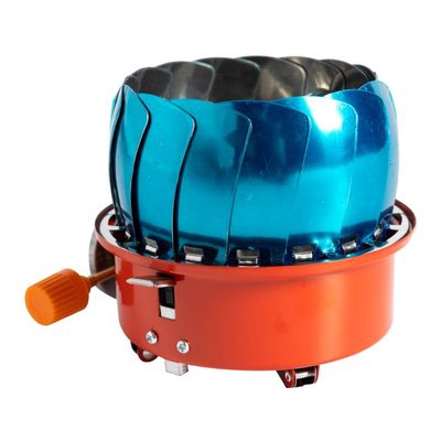 Aragaz camping pliabil antivânt Flamix,  2800 W, compatibil rezervă gaz spray