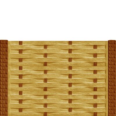Gard beton Industrial Saxon stâlpi cu model cărămidă 1,5 m