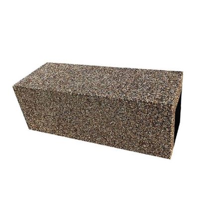 Bancă stradală parc din beton, fără spătar Lapis, model simplu
