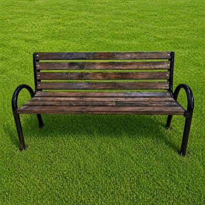 Bancă stradală parc din lemn de brad, Jimara, 45 × 170 × 95 cm